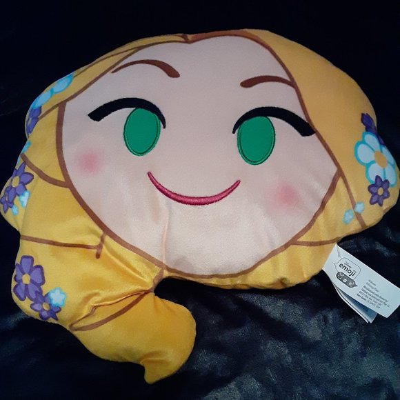 Disney emoji rapunzel pillow